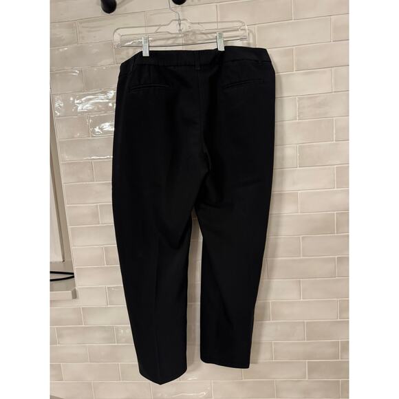 Amanda + Chelsea Black Petite Dress Pants Size 14P Ankle Trouser Career Wear - Picture 2 of 6